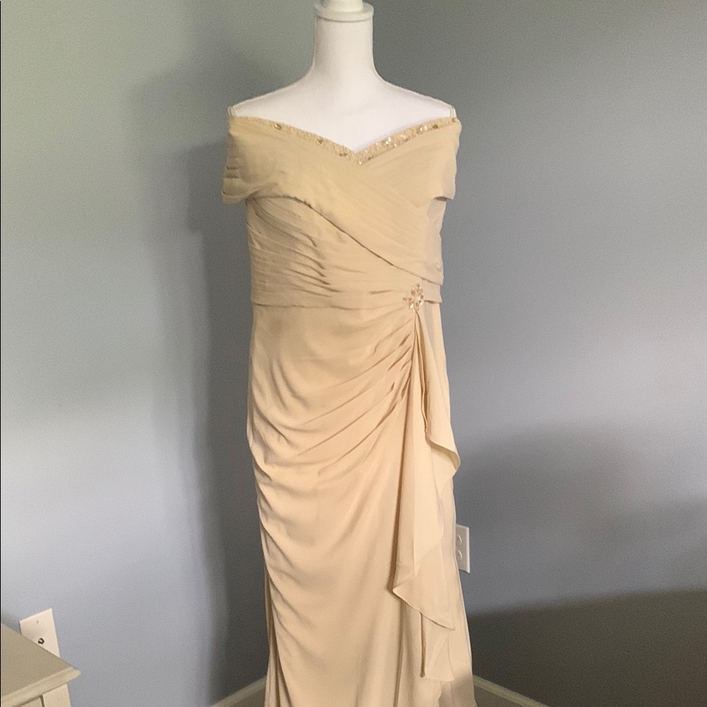 Women’s champagne full length gown